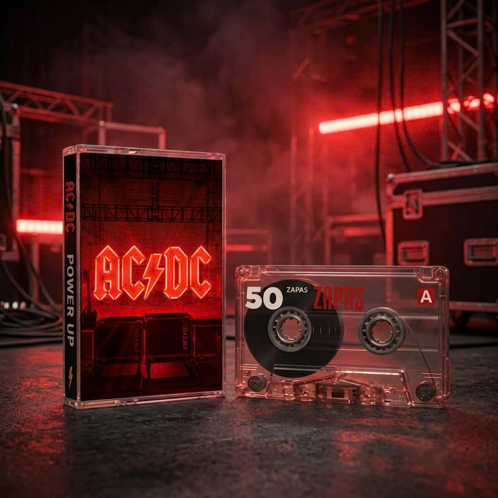 AC/DC Retro Cassettes Set | Classic Live & Modern Album Edition
