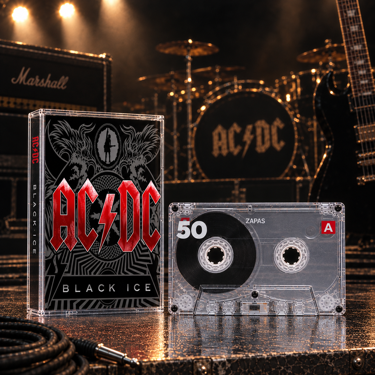 AC/DC Retro Cassettes Set | Classic Live & Modern Album Edition