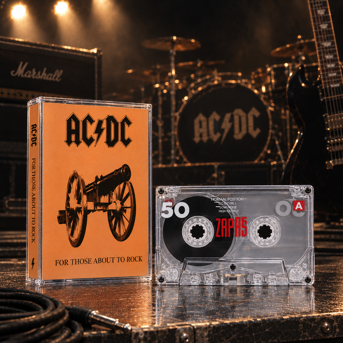 AC/DC Retro Cassettes Set | Classic Live & Modern Album Edition