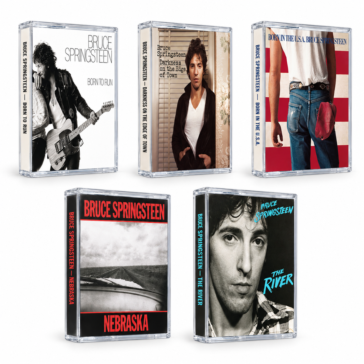 Bruce Springteen Retro Cassette Tape Collection