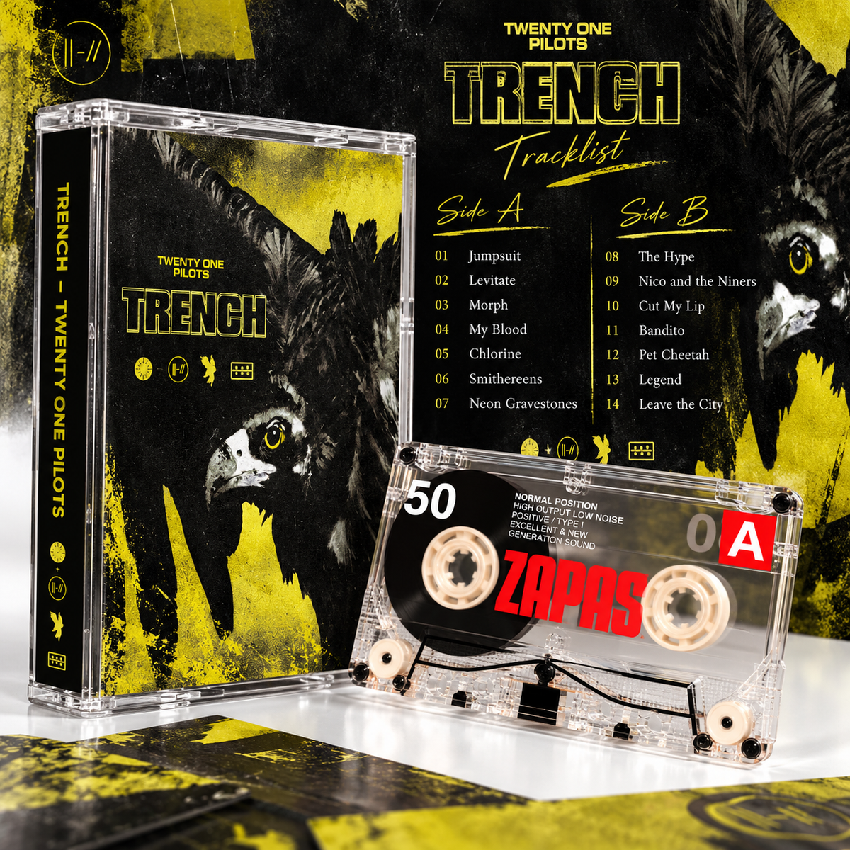 Twenty One Pilots Vintage Cassette Tape Collection | Blurryface, Trench, Clancy, Vessel & More