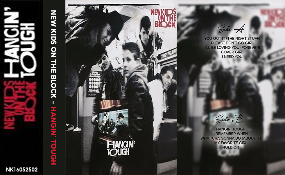 New Kids on the Block – Hangin’ Tough Fanmade Analog Cassette Tape | 80s Pop Boy Band Vintage Collectible