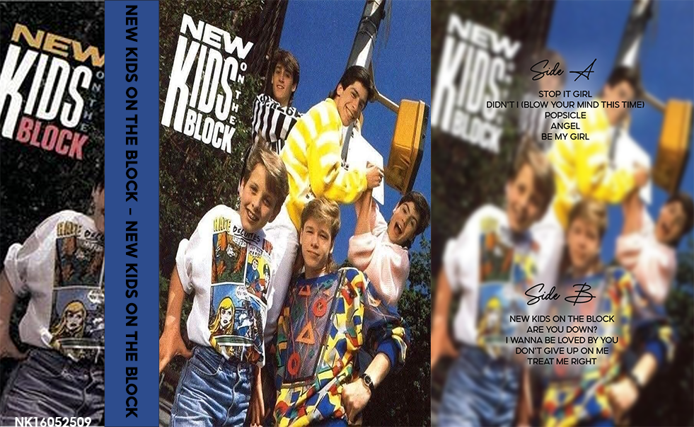 New Kids on the Block – New Kids on the Block Fanmade Analog Cassette Tape | 80s Pop Debut Album Vintage Collectible