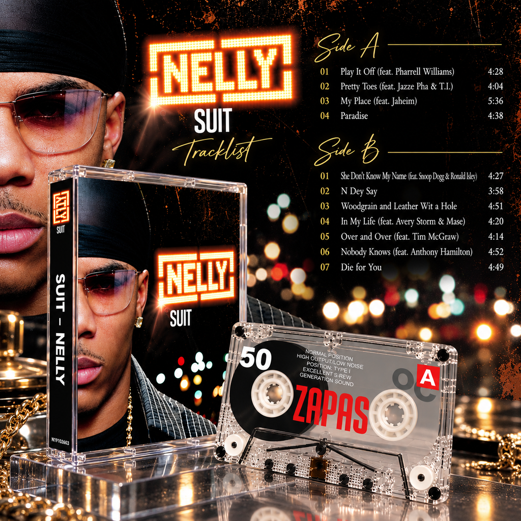Nelly Vintage Cassette Tape Collection | Country Grammar, Nellyville, Suit, Sweat & Brass Knuckles