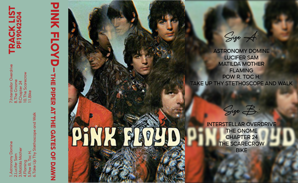Pink Floyd – The Piper at the Gates of Dawn (1967) Fanmade Cassette Tape | Psychedelic Rock / Experimental Rock Analog Cassette | Retro Vintage Cassette Collector Edition