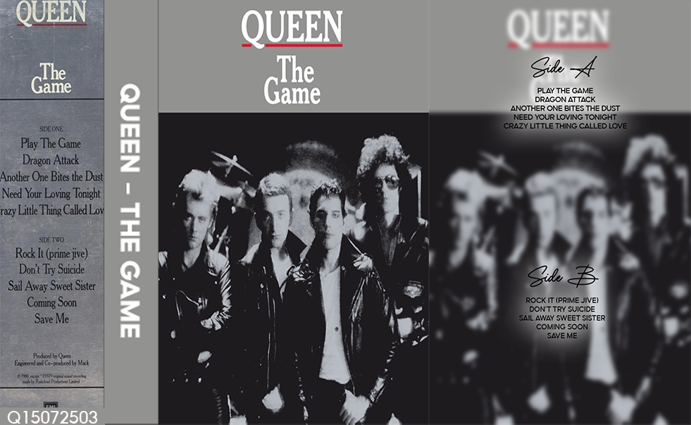 Queen – The Game Fanmade Analog Cassette Tape | Classic Rock Album Collectible | Pop Rock & Disco Era | Retro Music Gift