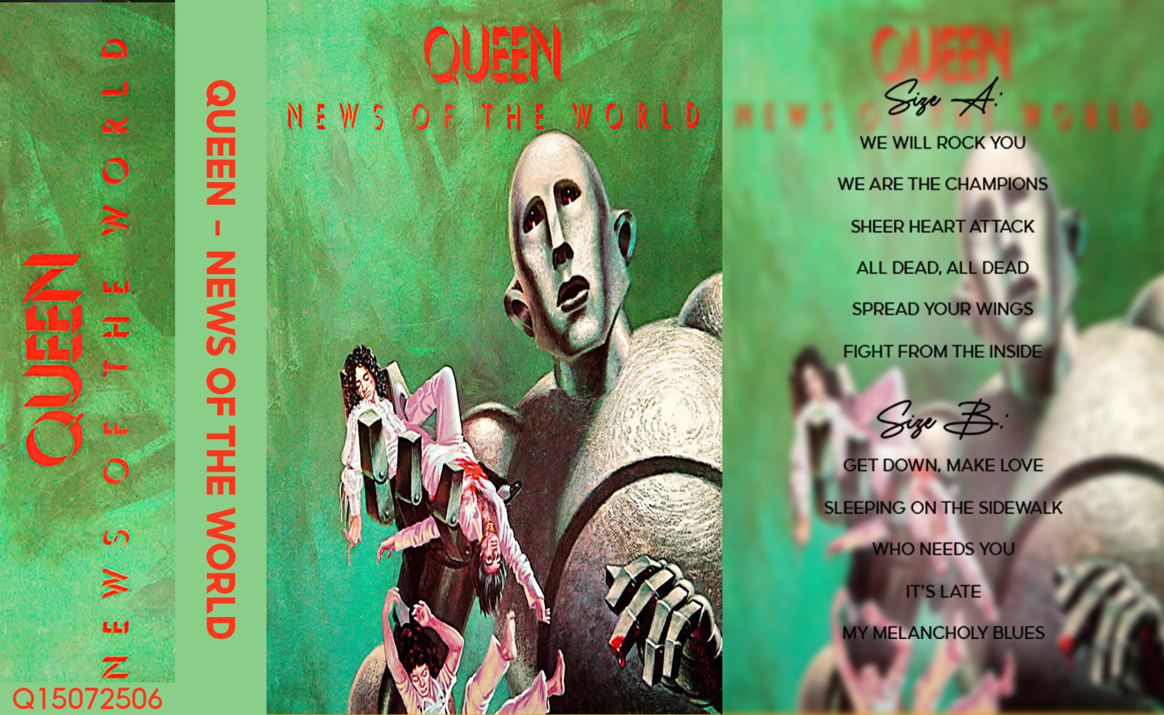 Queen – News of the World Fanmade Analog Cassette Tape | Classic Rock Album Collectible | Rock Anthems | Retro Music Gift