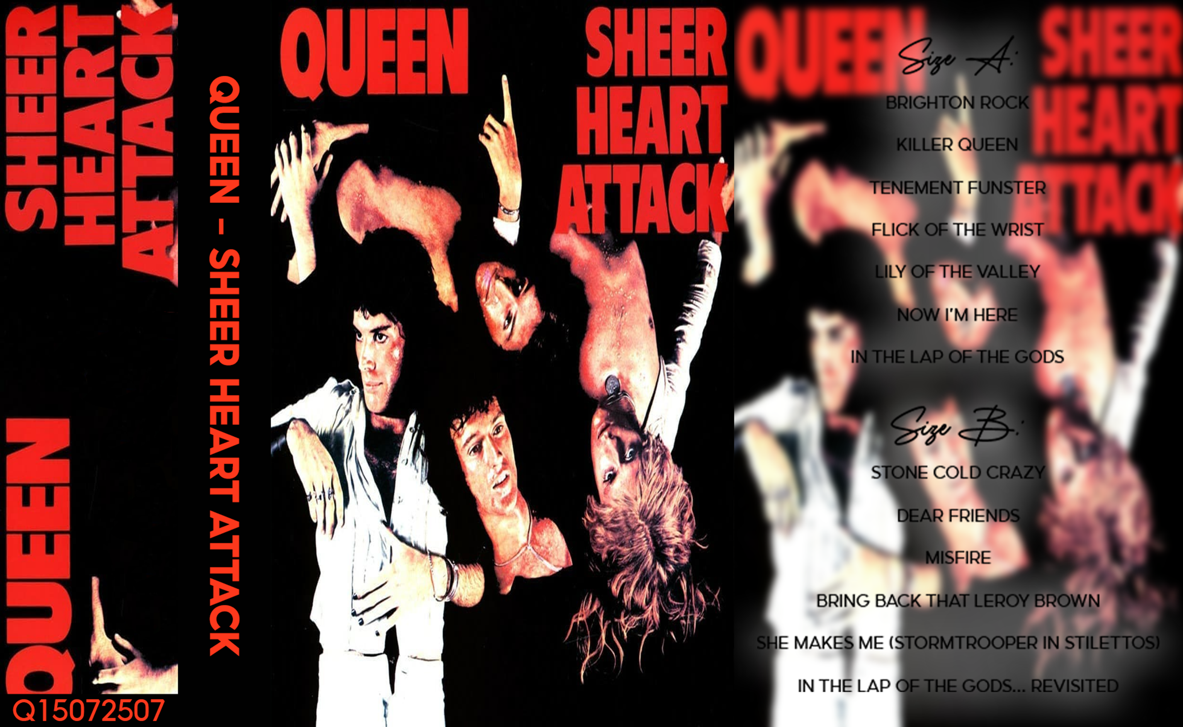 Queen – Sheer Heart Attack Fanmade Analog Cassette Tape | Classic Rock Album Collectible | Glam & Hard Rock | Retro Music Gift