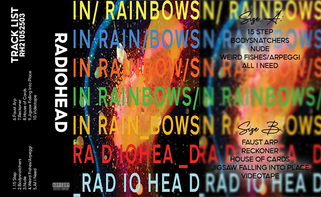 Radiohead – In Rainbows Fanmade Analog Cassette Tape | Indie Alternative Rock Vintage Collectible 🎧