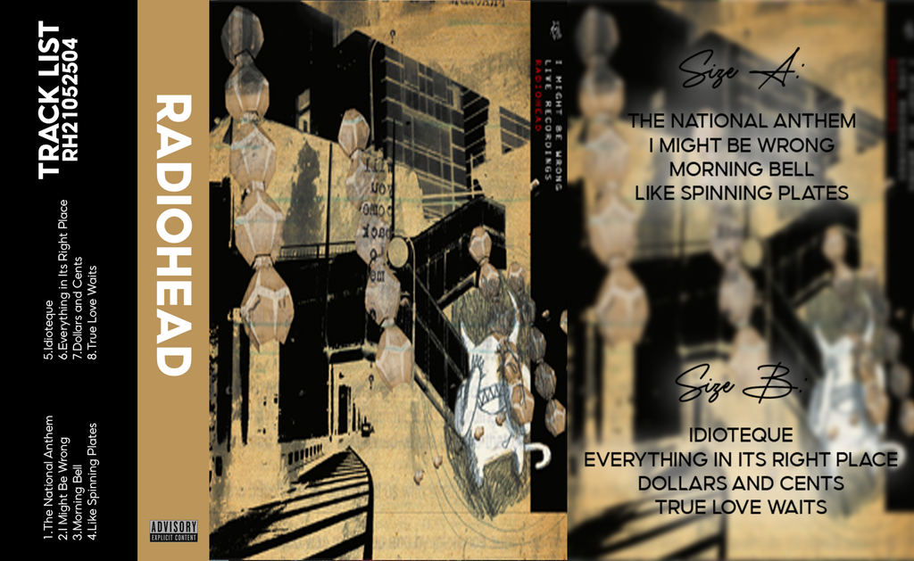 Radiohead – Amnesiac Fanmade Analog Cassette Tape | Experimental Alternative Rock Vintage Collectible