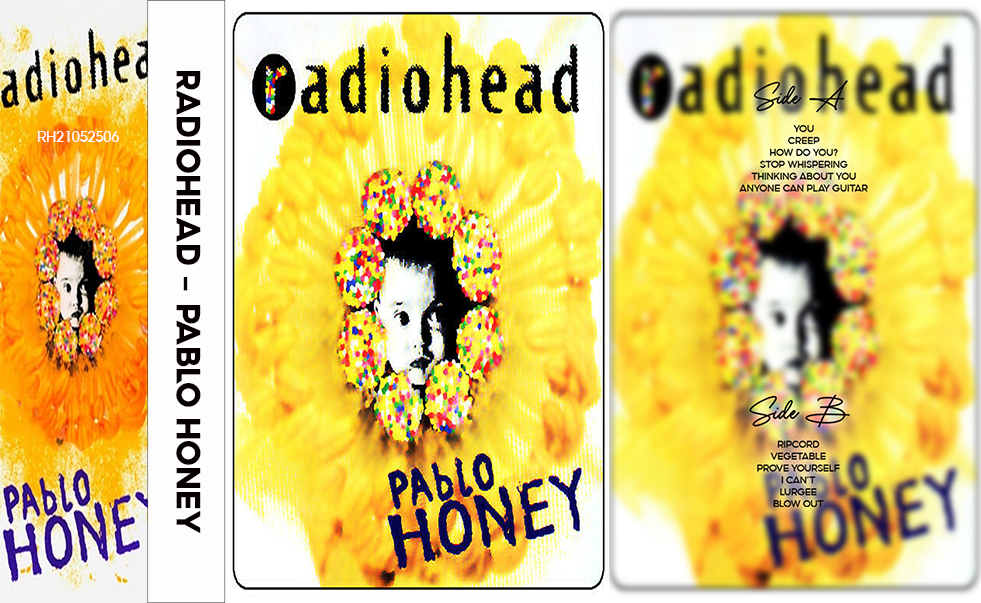 Radiohead – Pablo Honey Fanmade Analog Cassette Tape | 90s Alternative Rock Vintage Collectible 🎧