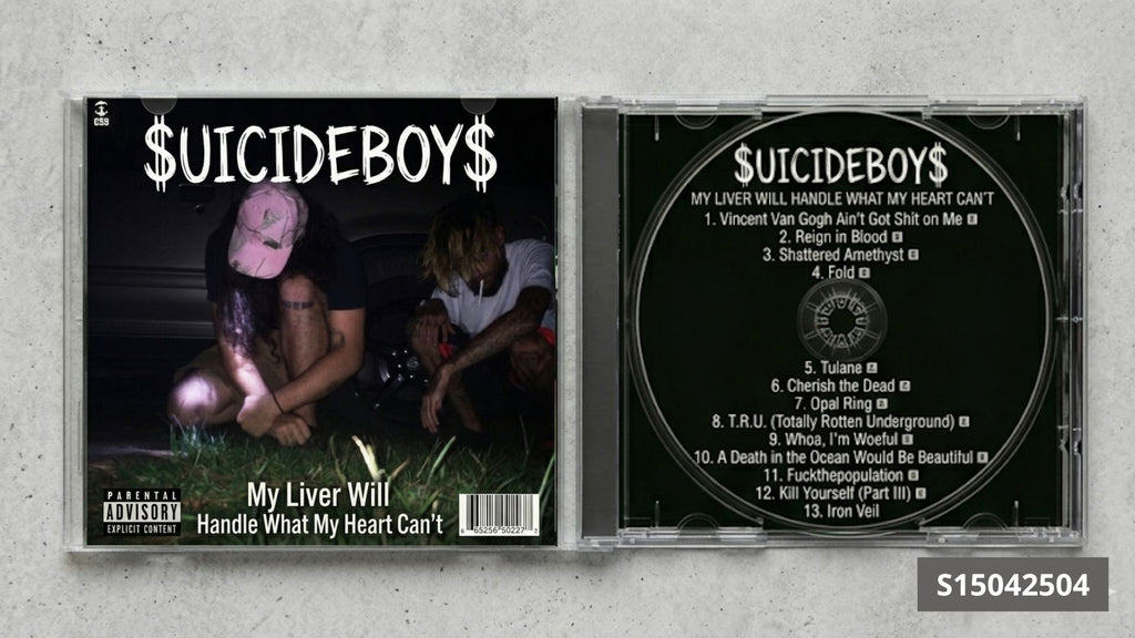 $uicideboy$ – My Liver Will Handle What My Heart Can't CD Fanade | Underground Rap Collector’s Edition | Custom CD Album