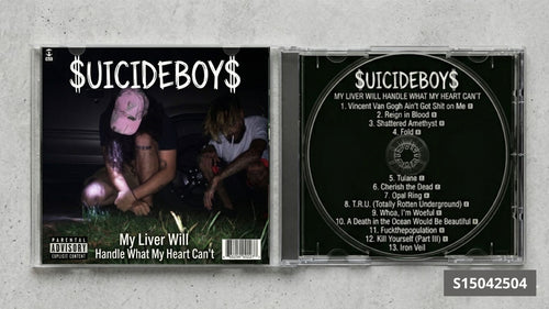 $uicideboy$ – My Liver Will Handle What My Heart Can't CD Fanade | Underground Rap Collector’s Edition | Custom CD Album
