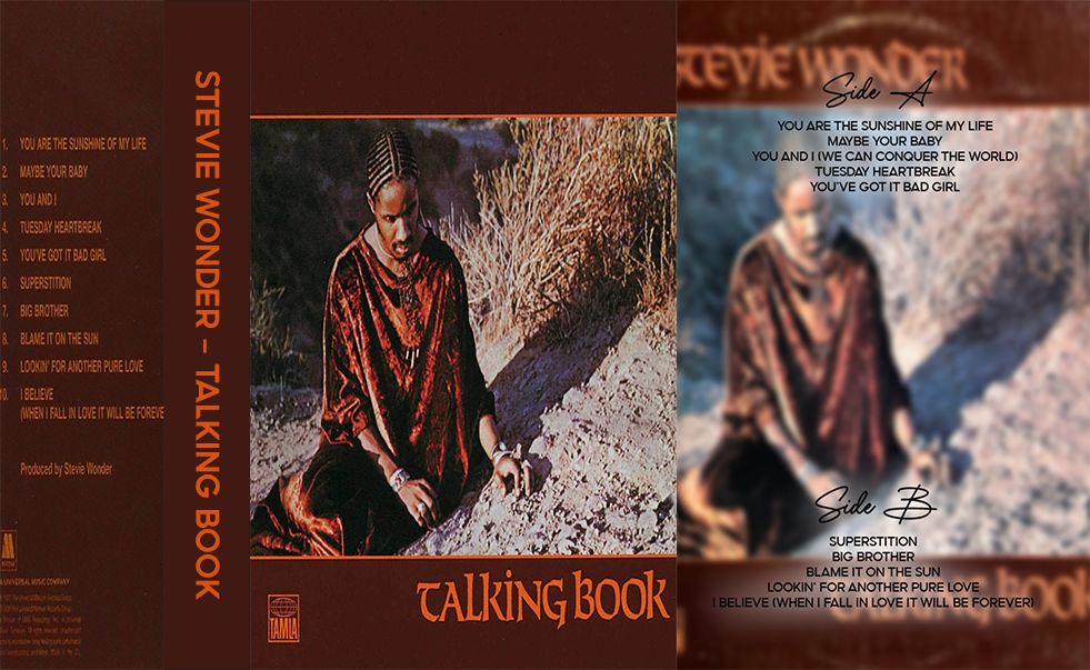 Stevie Wonder – Talking Book Fanmade Analog Cassette Tape | Classic Soul Funk R&B Vintage Collectible