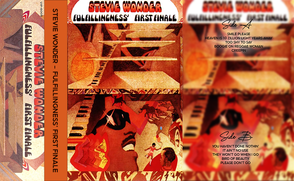 Stevie Wonder – Fulfillingness’ First Finale Fanmade Analog Cassette Tape | Classic Soul R&B Vintage Collectible