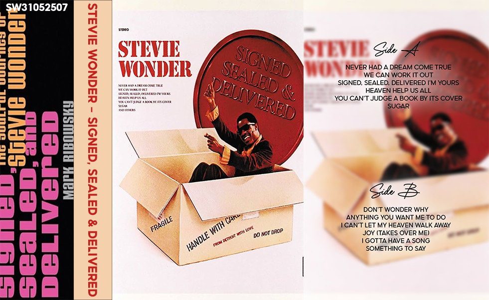 Stevie Wonder – Signed, Sealed & Delivered Fanmade Analog Cassette Tape | Classic Soul R&B Vintage Collectible