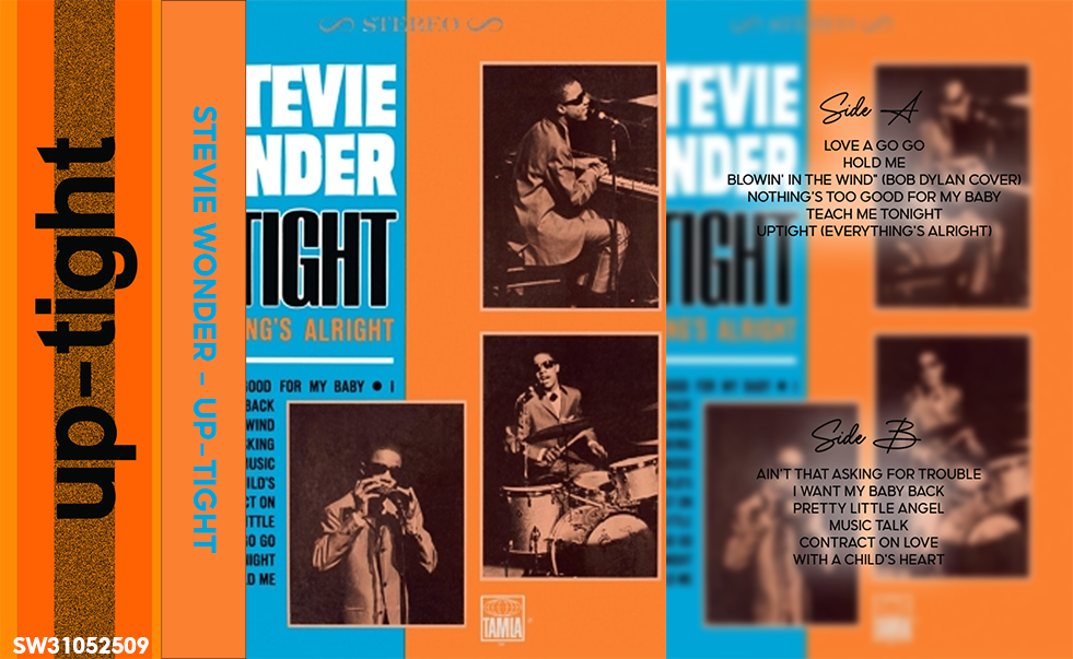 Stevie Wonder – Up-Tight (Everything’s Alright) Fanmade Analog Cassette Tape | Classic Motown Soul Vintage Collectible