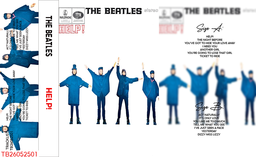 The Beatles – Help! Fanmade Analog Cassette Tape | Classic Rock Pop Vintage Collectible