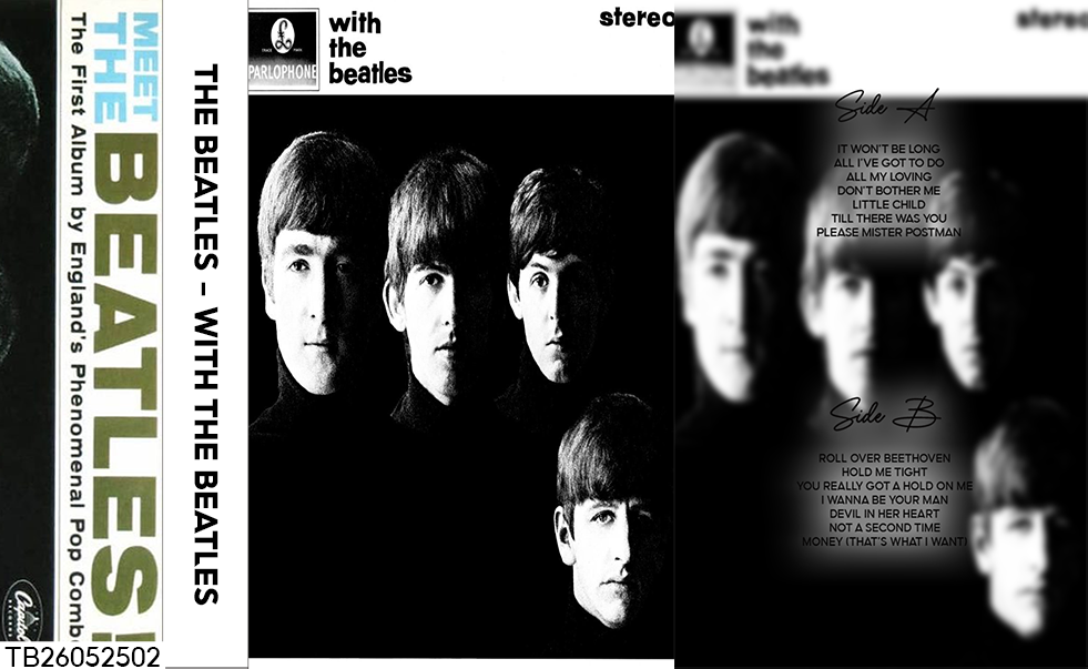 The Beatles – With the Beatles Fanmade Analog Cassette Tape | Classic Rock Pop 60s Vintage Collectible