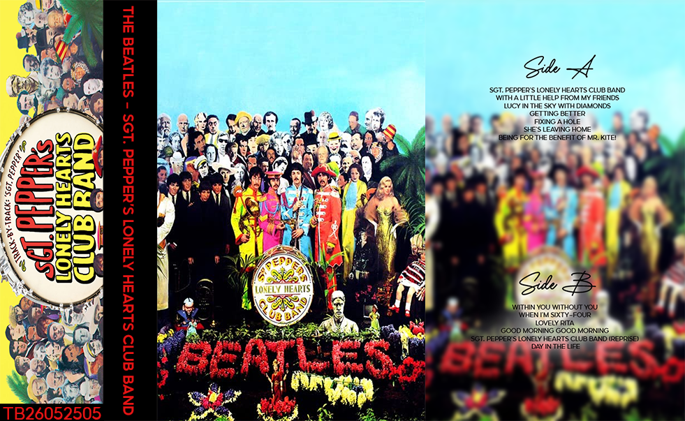 The Beatles – Sgt. Pepper’s Lonely Hearts Club Band Fanmade Analog Cassette Tape | Classic Rock Psychedelic 60s Vintage Collectible 🎧