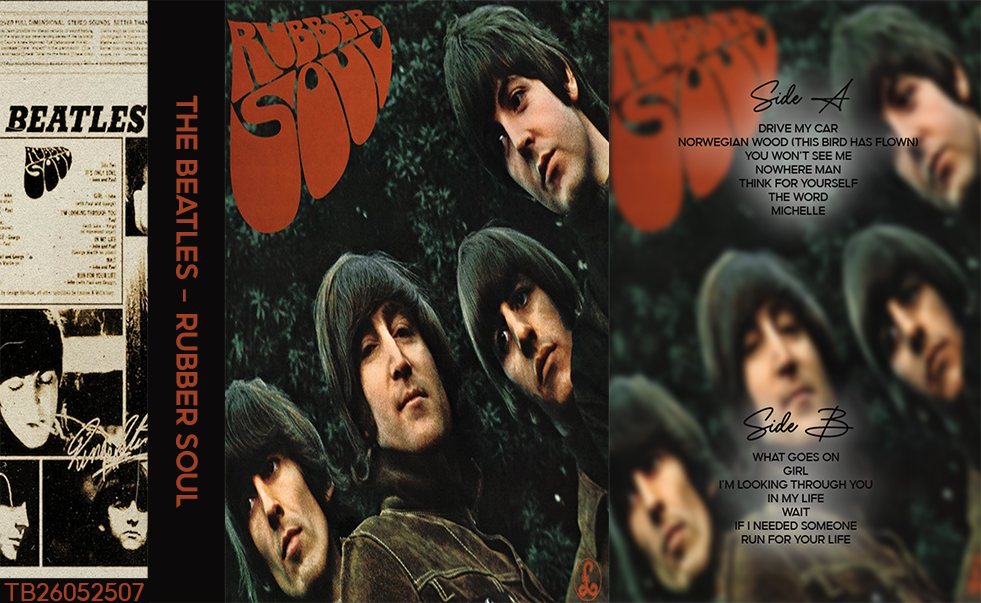 The Beatles – Rubber Soul Fanmade Analog Cassette Tape | Classic Rock Folk Rock 60s Vintage Collectible