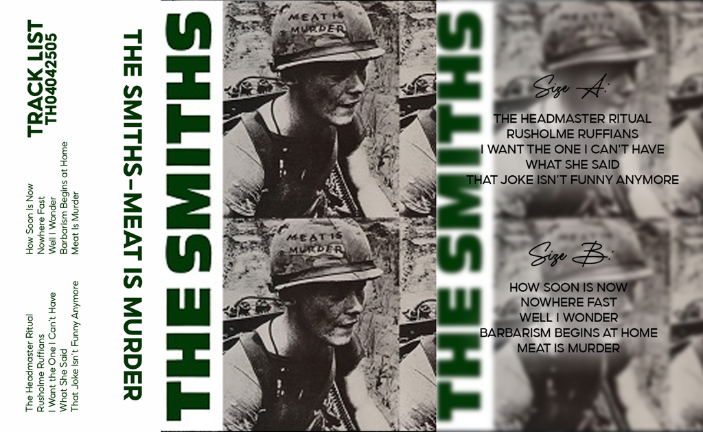 The Smiths – Meat Is Murder Fanmade Analog Cassette Tape | Indie Rock Vintage Cassette | Retro Music Collectible