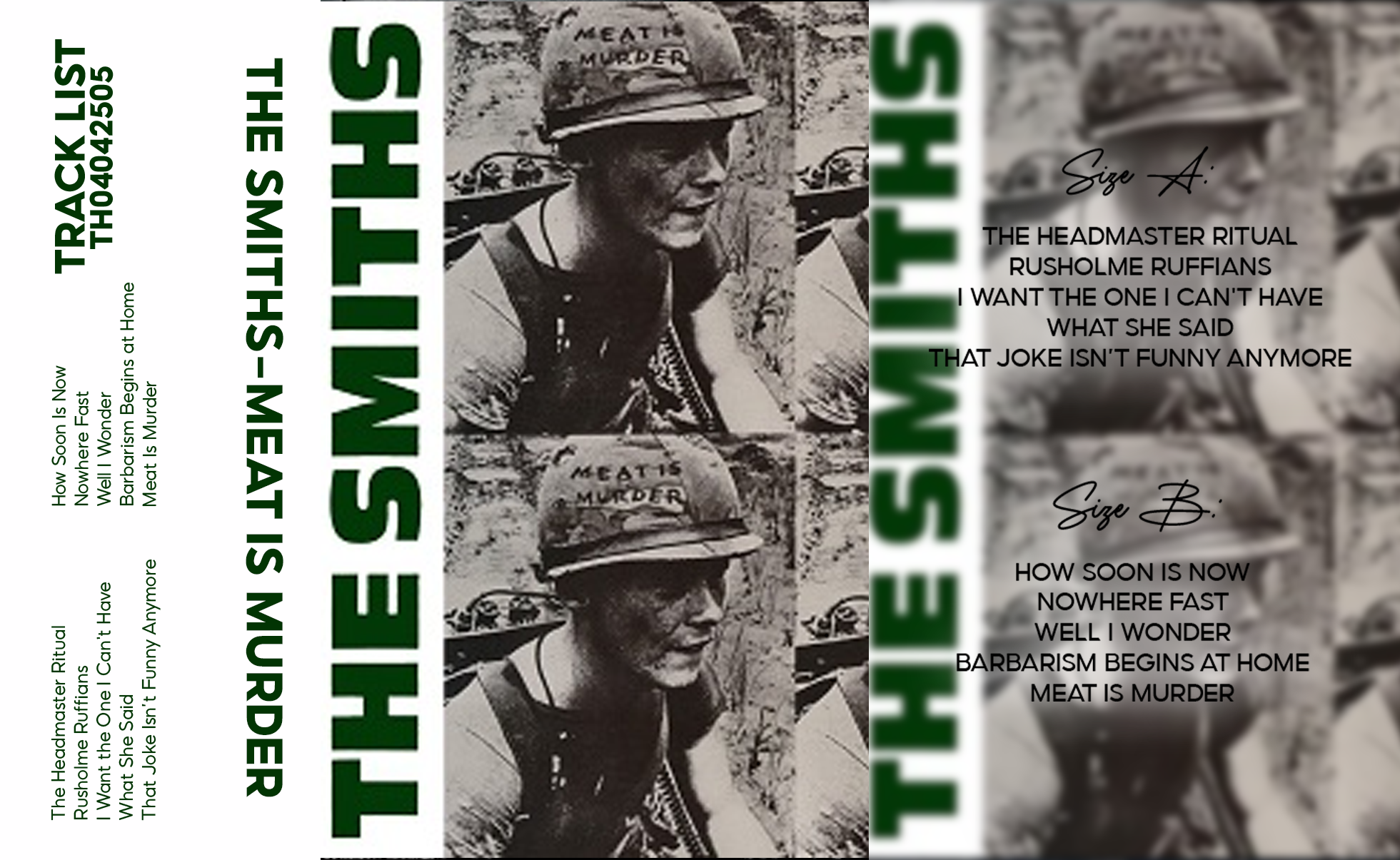 The Smiths – Meat Is Murder Fanmade Analog Cassette Tape | Indie Rock Vintage Cassette | Retro Music Collectible
