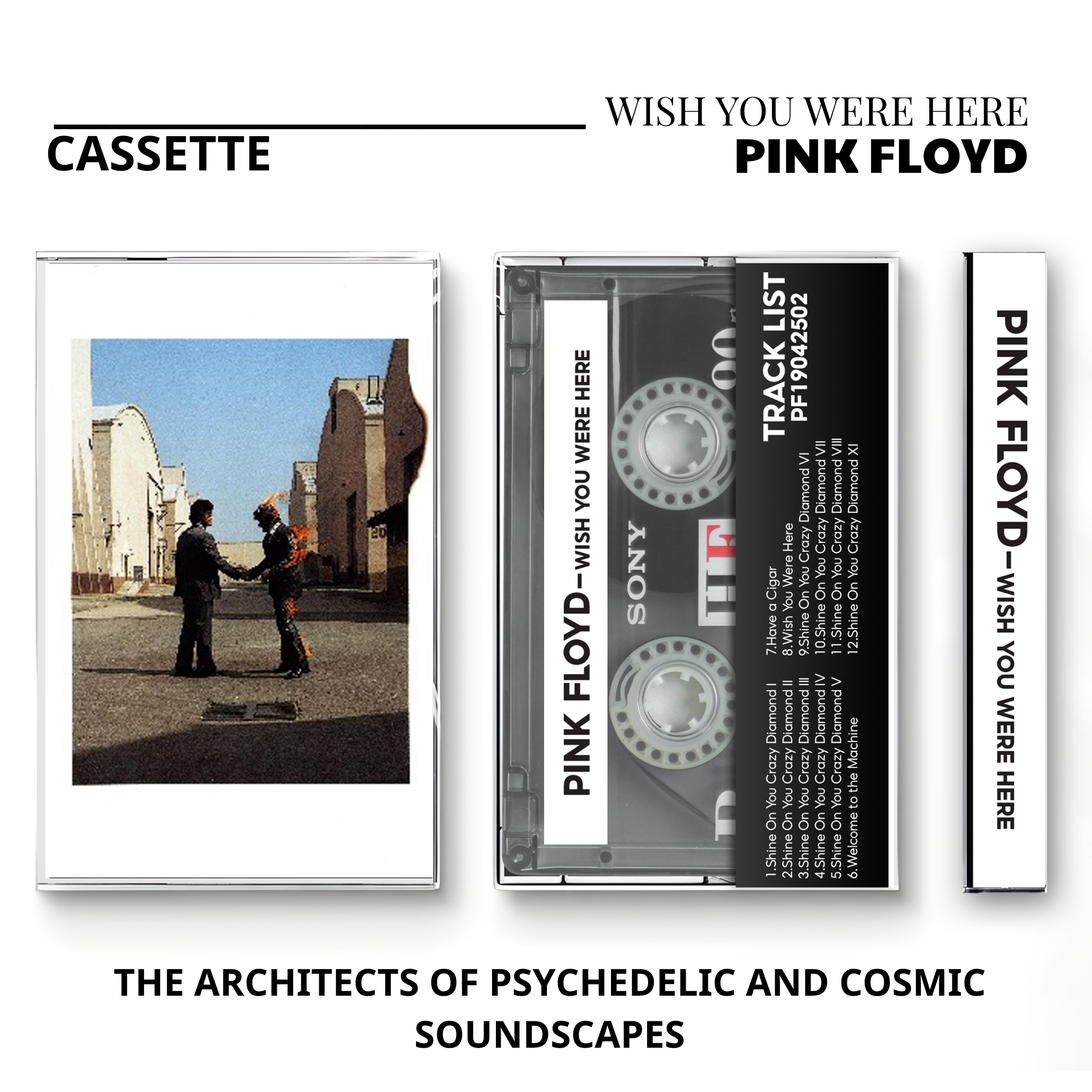 Pink Floyd Vintage Cassette Tapes | Progressive & Psychedelic Rock Set