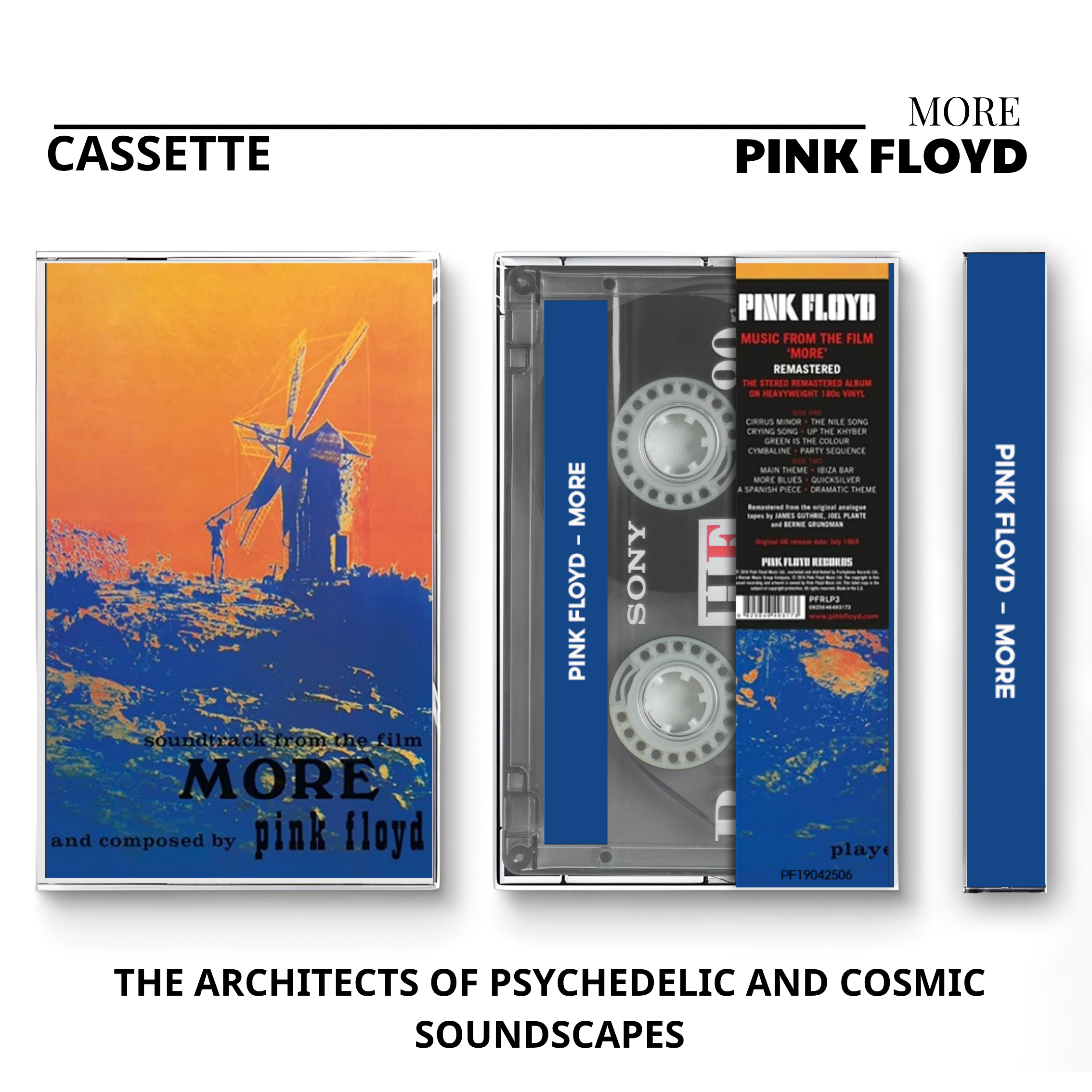 Pink Floyd Vintage Cassette Tapes | Avant-Garde & Progressive Rock Set