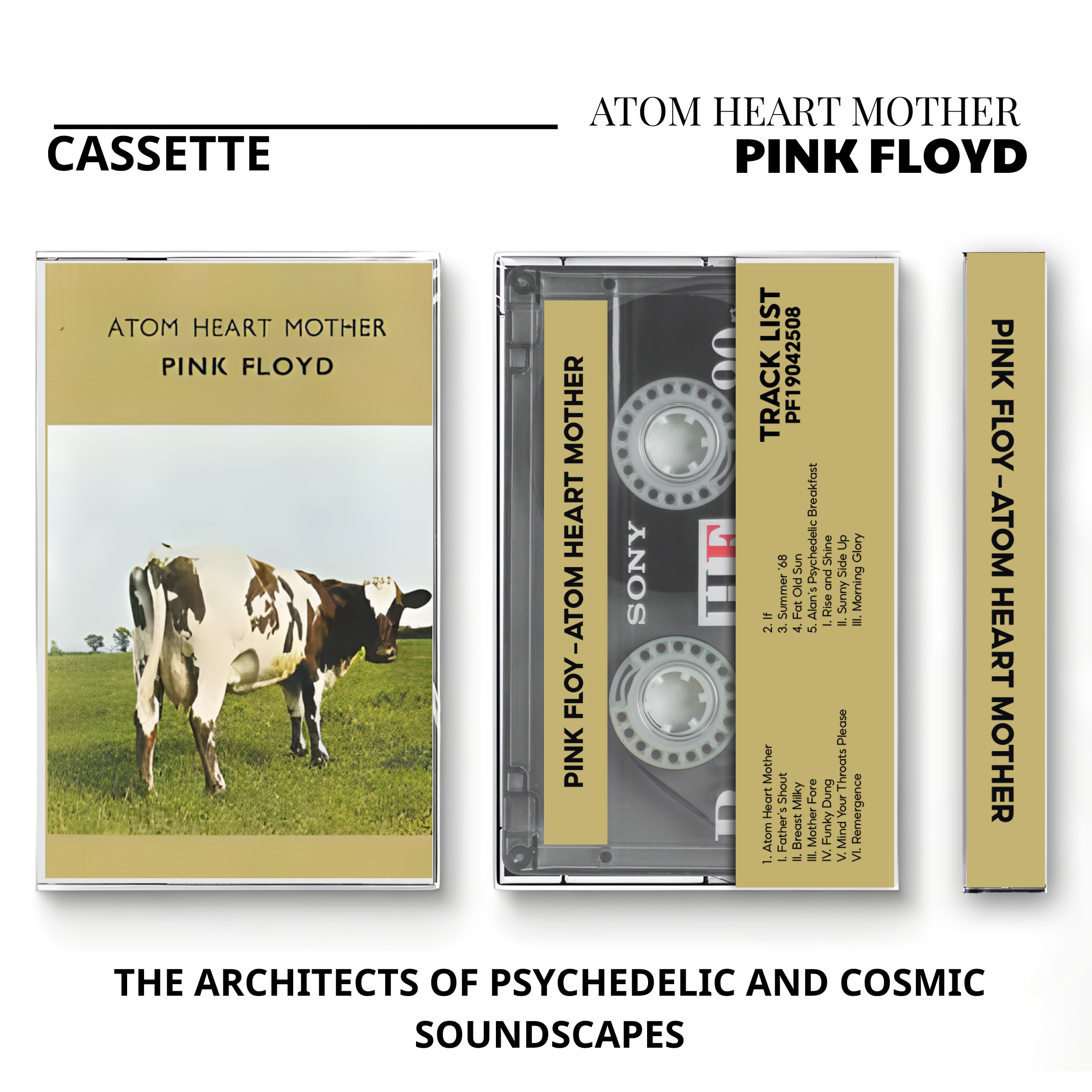 Pink Floyd Vintage Cassette Tapes | Avant-Garde & Progressive Rock Set