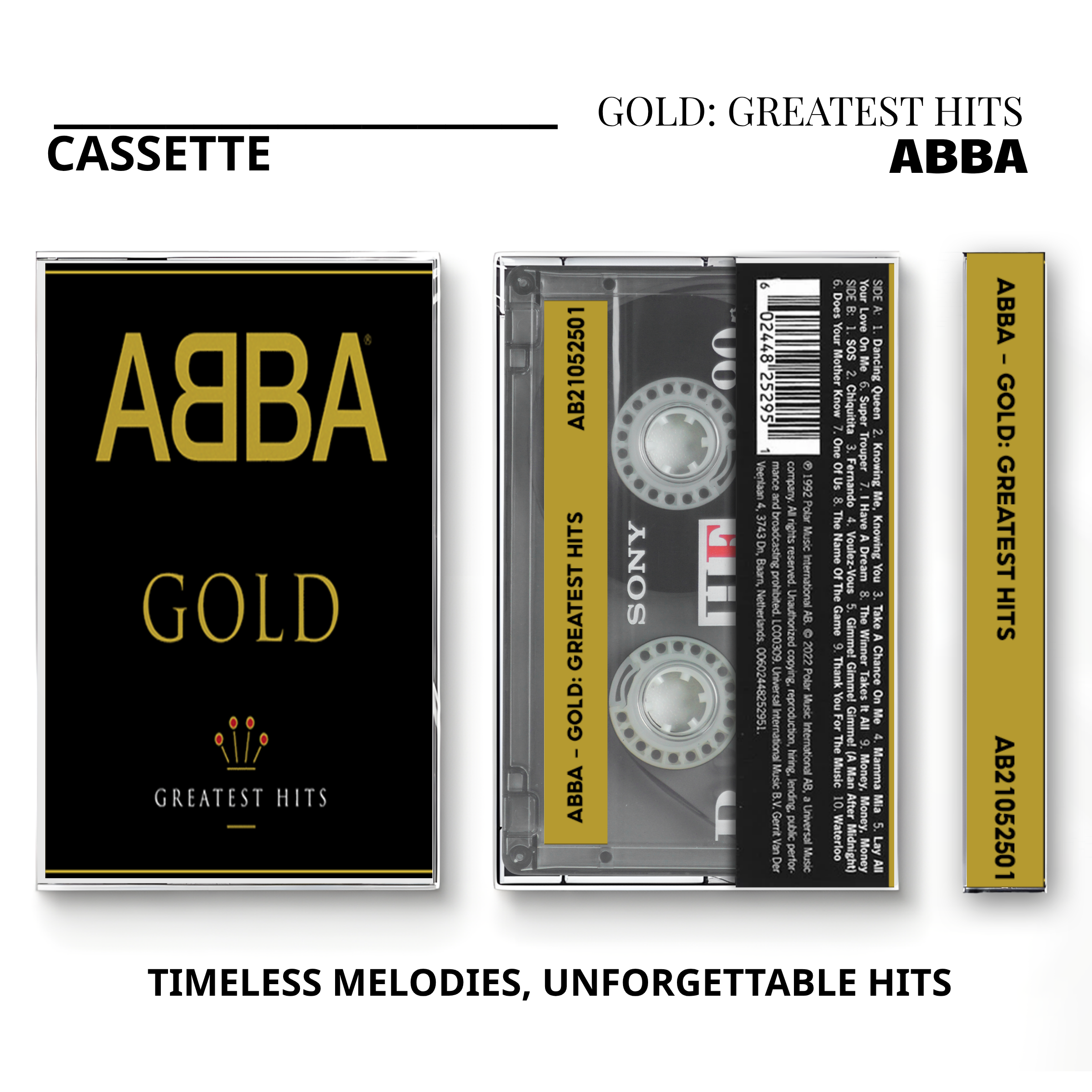 ABBA Vintage Cassette Tapes | Greatest Hits & Classic Disco Set