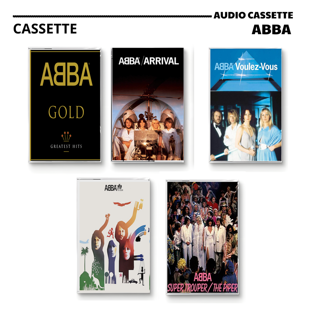 ABBA Vintage Cassette Tapes | Greatest Hits & Classic Disco Set