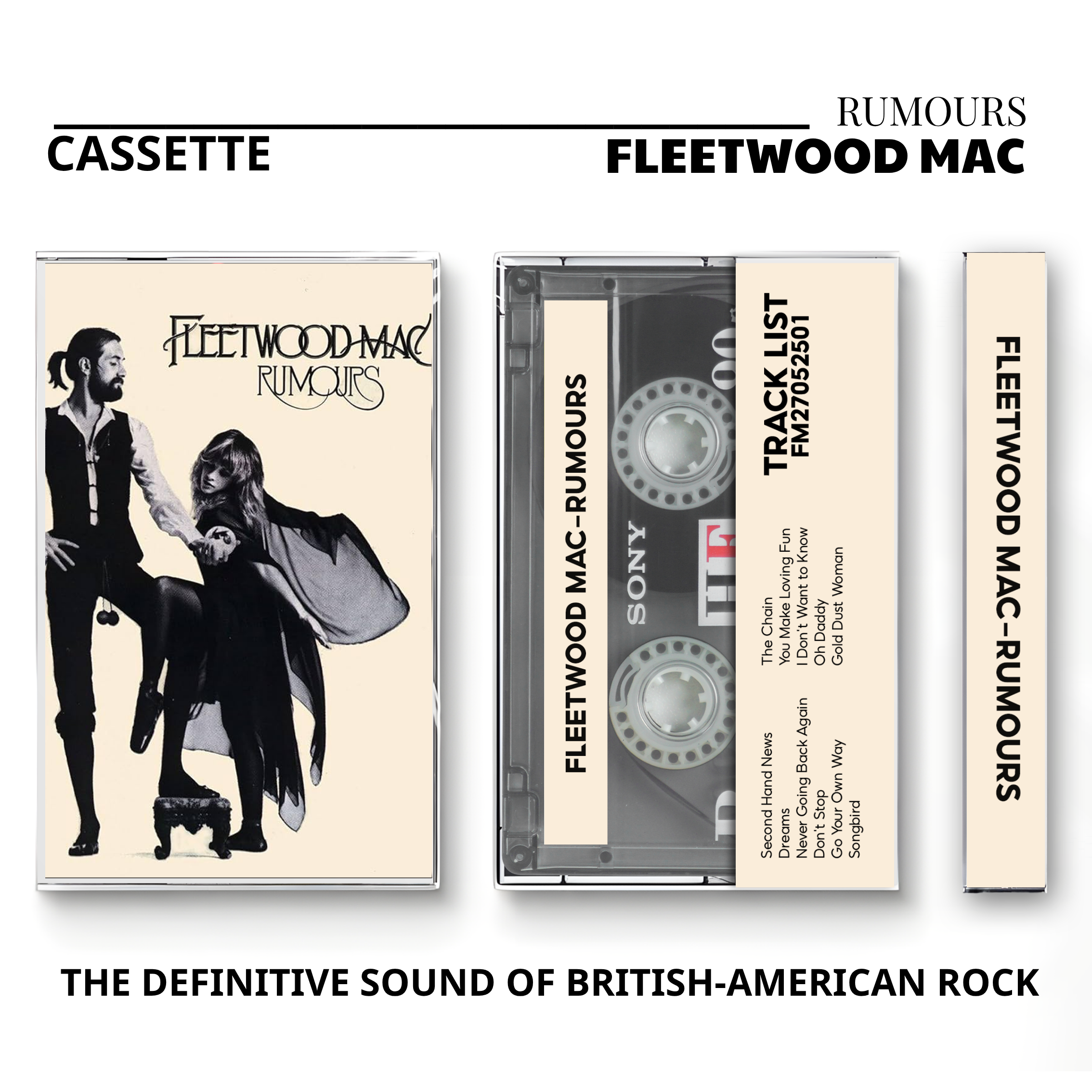 Fleetwood Mac Vintage Cassette Tapes | Rumours & Soft Rock Essential Set