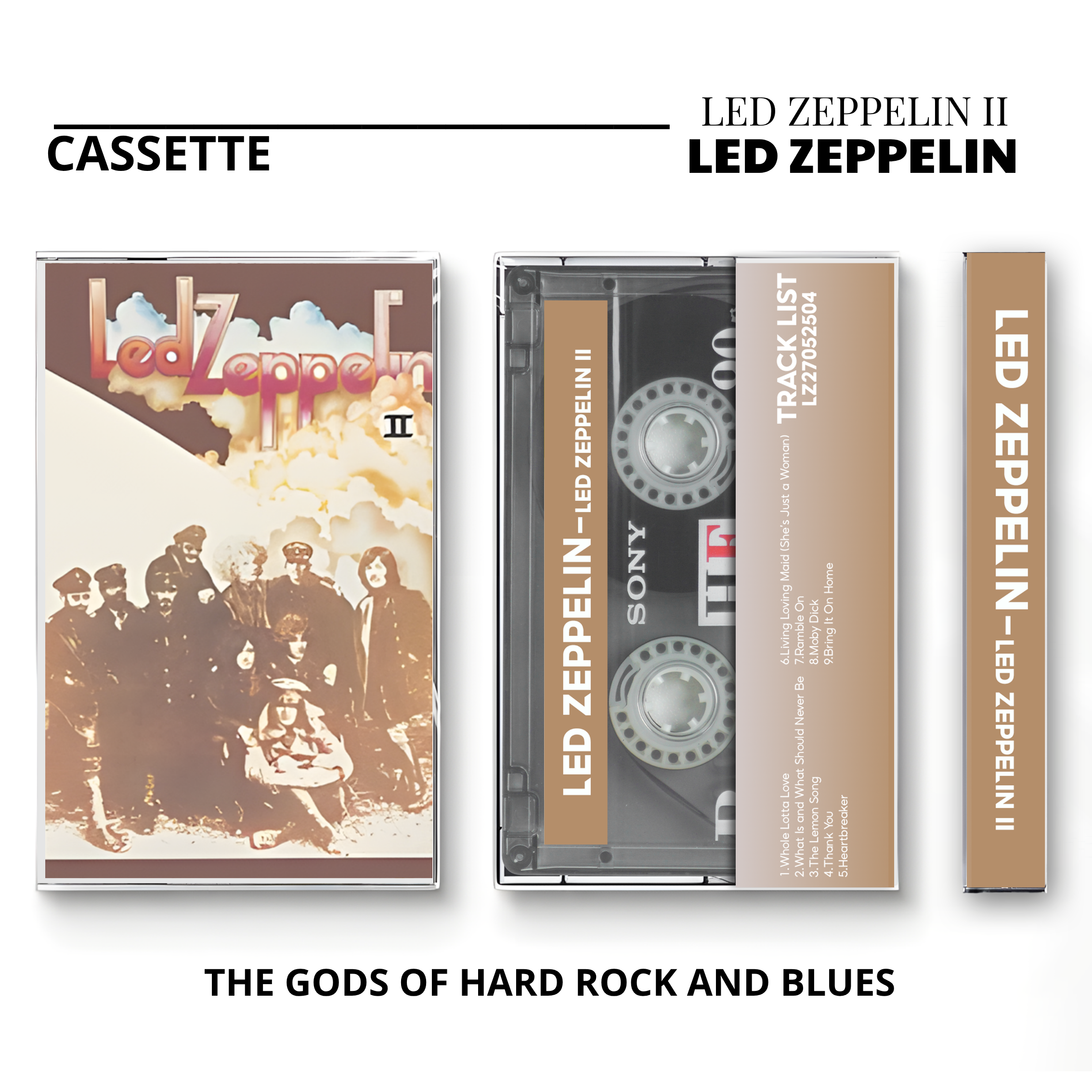 Led Zeppelin Vintage Cassette Tapes | Hard Rock & Heavy Blues Classic Set