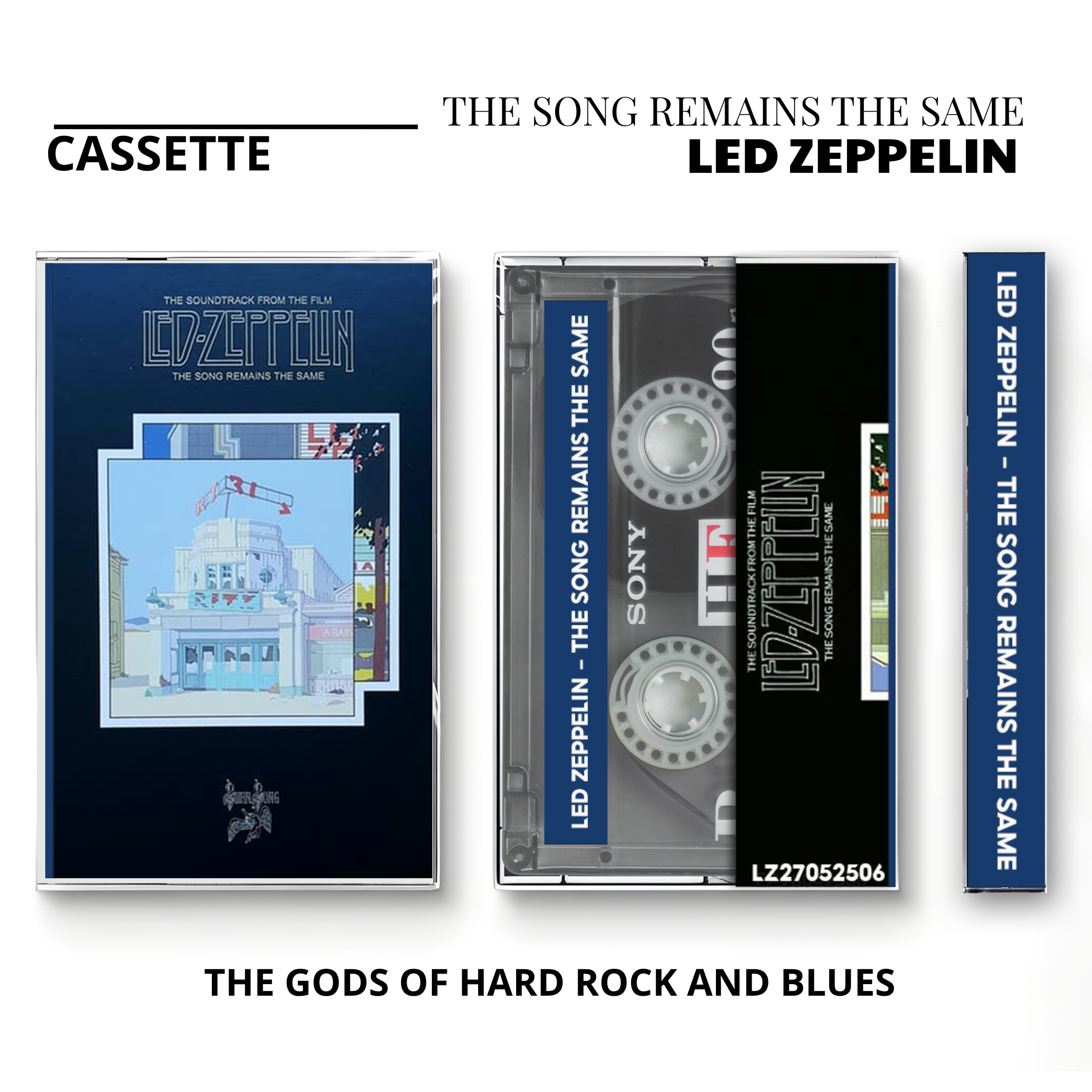 Led Zeppelin Vintage Cassette Tapes | Classic Presence & Live Rock Set