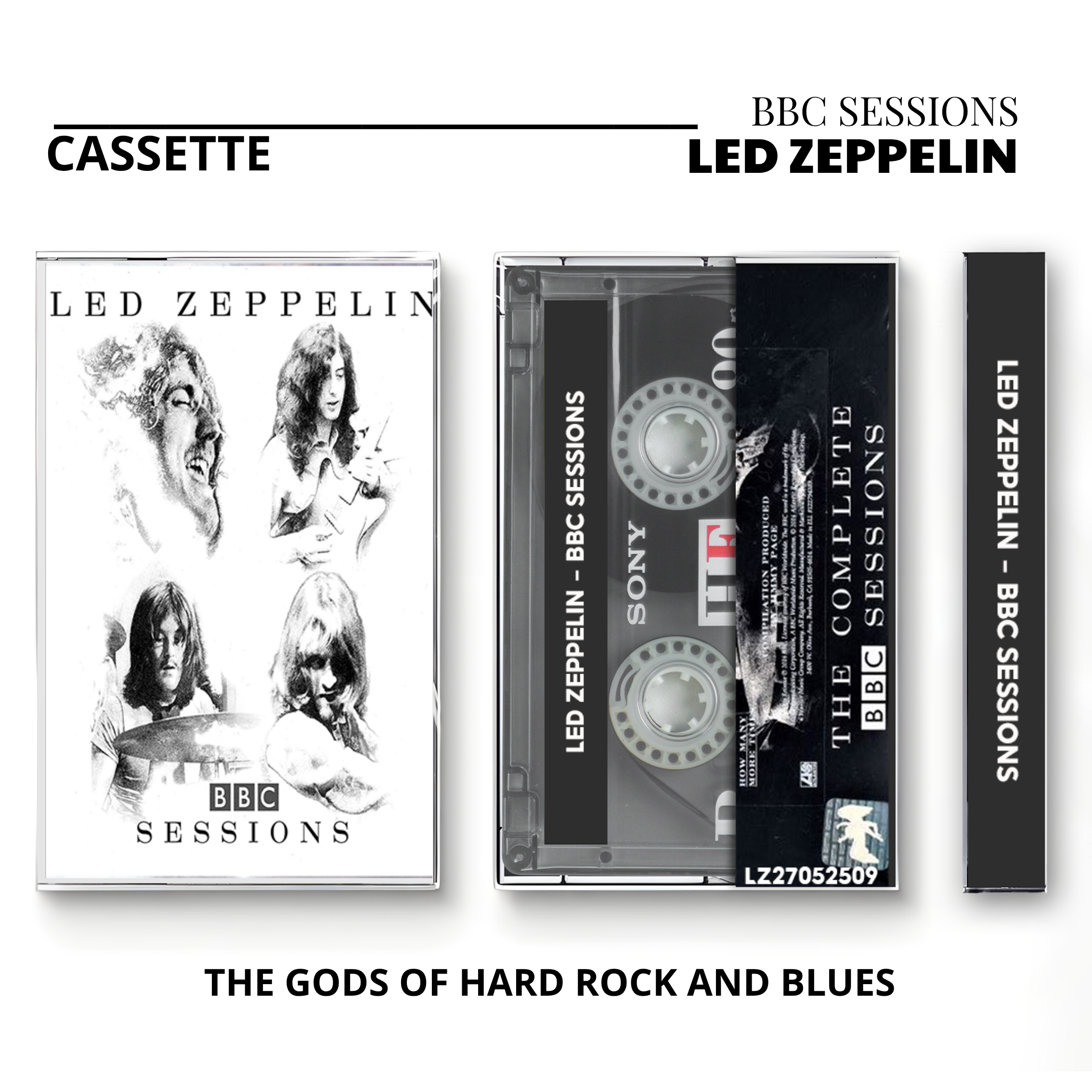 Led Zeppelin Vintage Cassette Tapes | Classic Presence & Live Rock Set