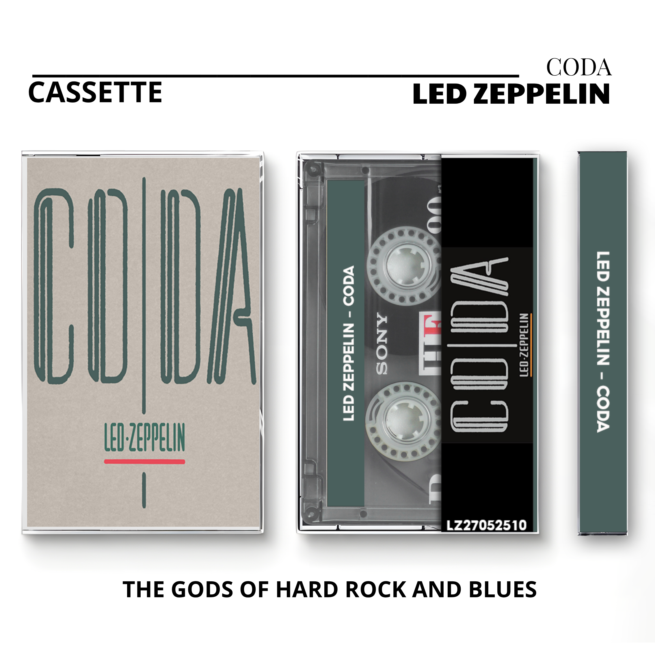 Led Zeppelin Vintage Cassette Tapes | Classic Presence & Live Rock Set