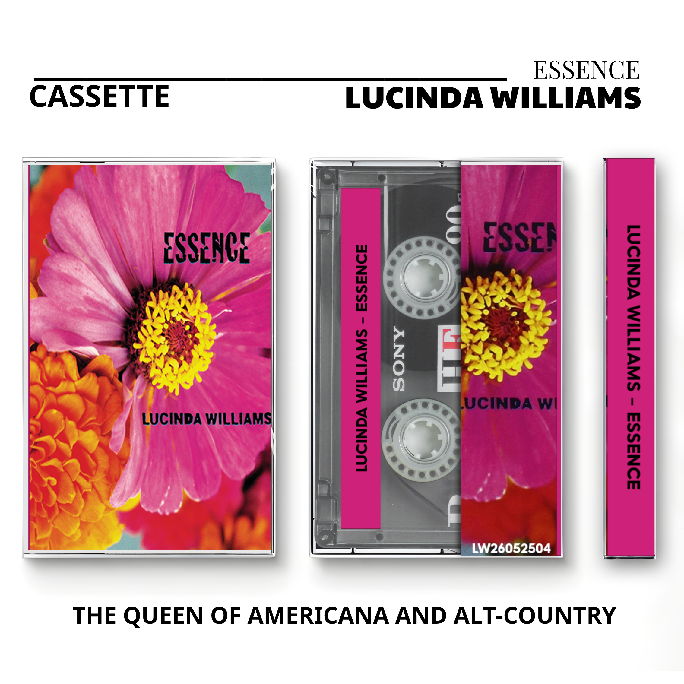 Lucinda Williams Vintage Cassette Tapes | Car Wheels & Americana Classic Set