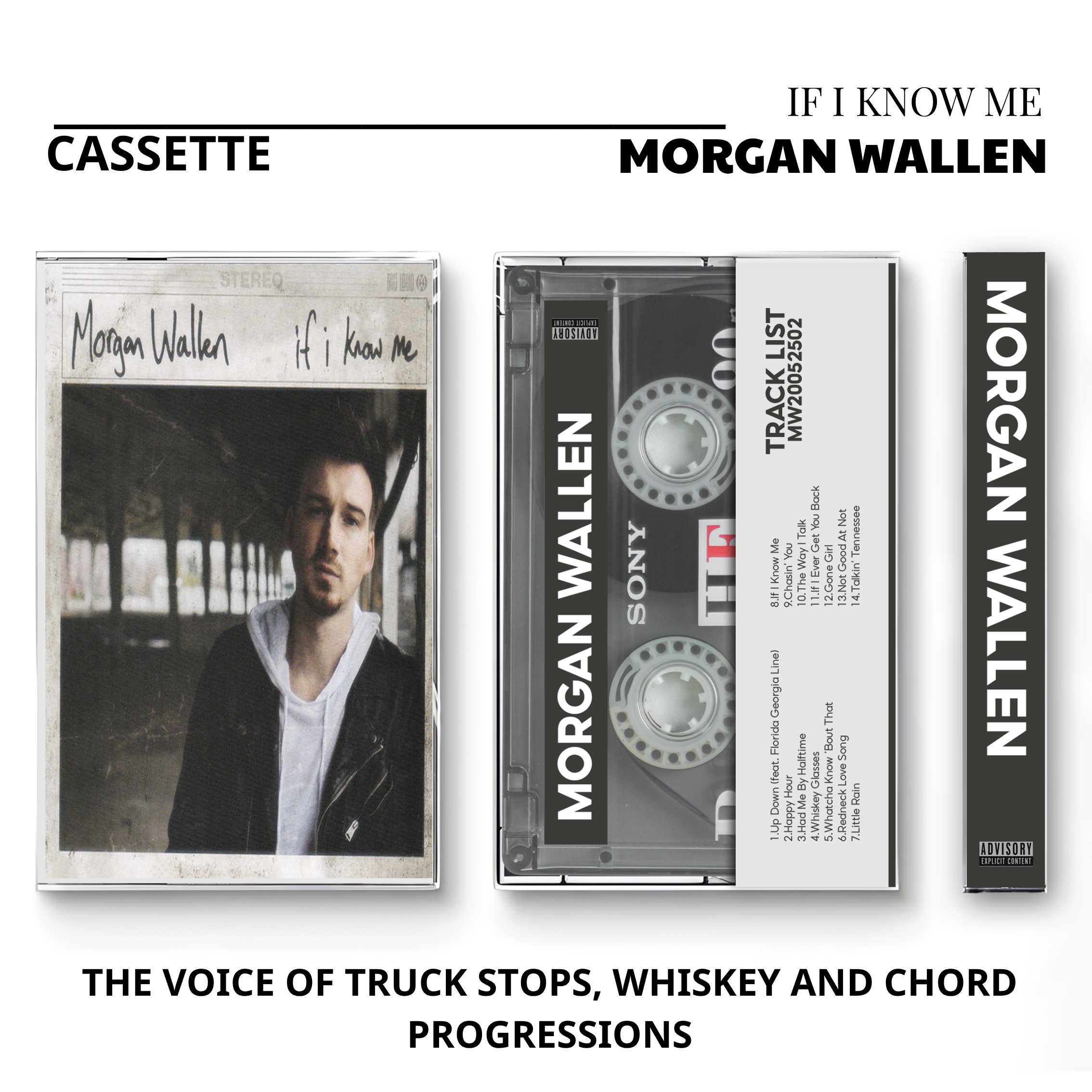 Morgan Wallen Vintage Cassette Tapes | Modern Country Hit Album Set