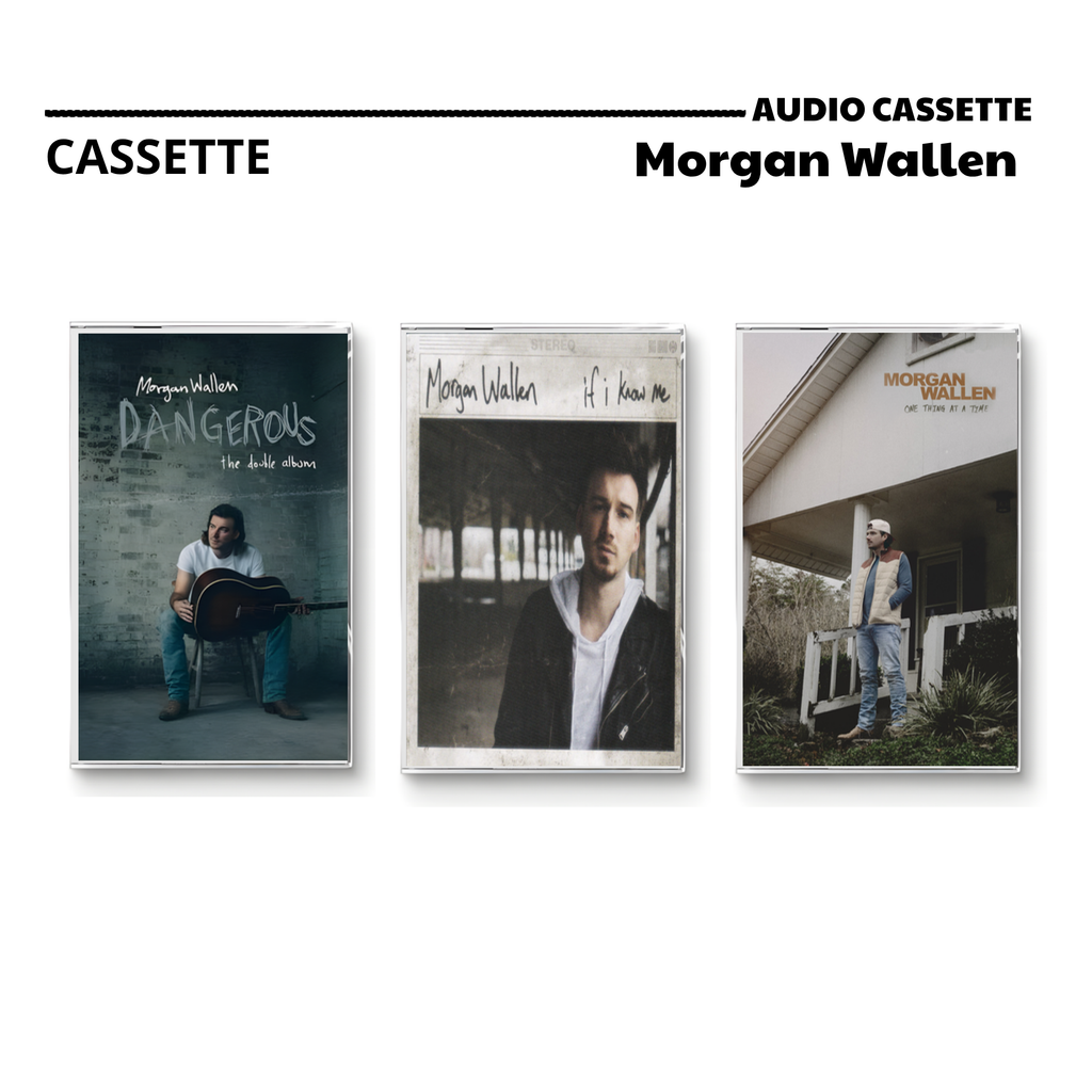 Morgan Wallen Vintage Cassette Tapes | Modern Country Hit Album Set