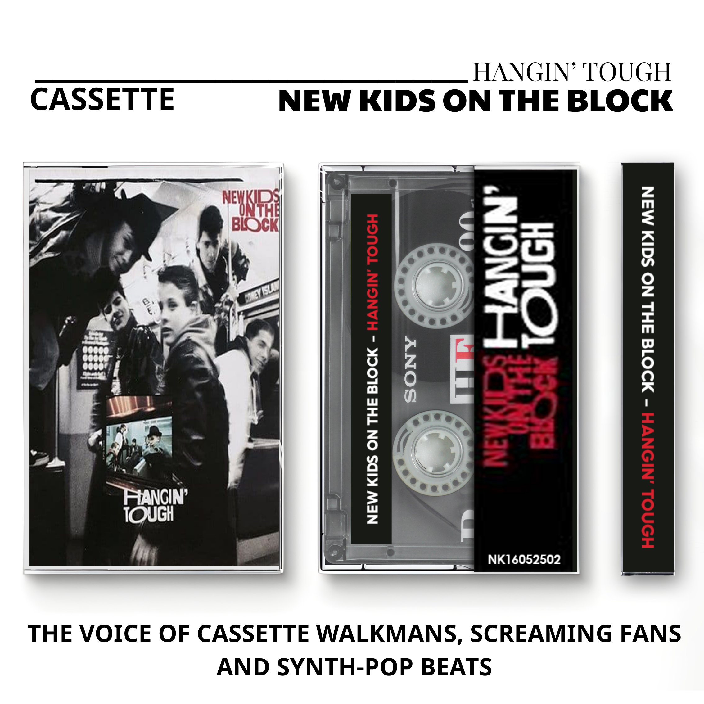 New Kids on the Block Vintage Cassette Tapes | Hangin' Tough & Step By Step Set