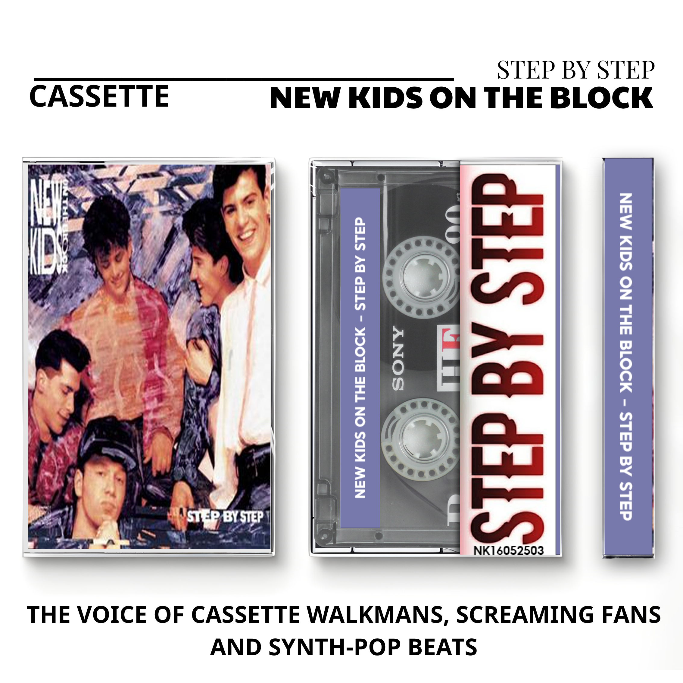 New Kids on the Block Vintage Cassette Tapes | Hangin' Tough & Step By Step Set