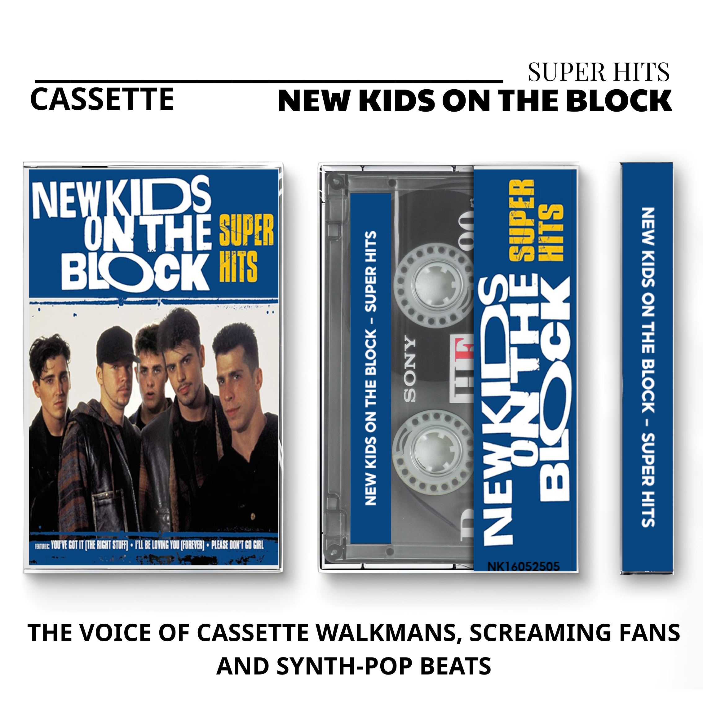 New Kids on the Block Vintage Cassette Tapes | Hangin' Tough & Step By Step Set