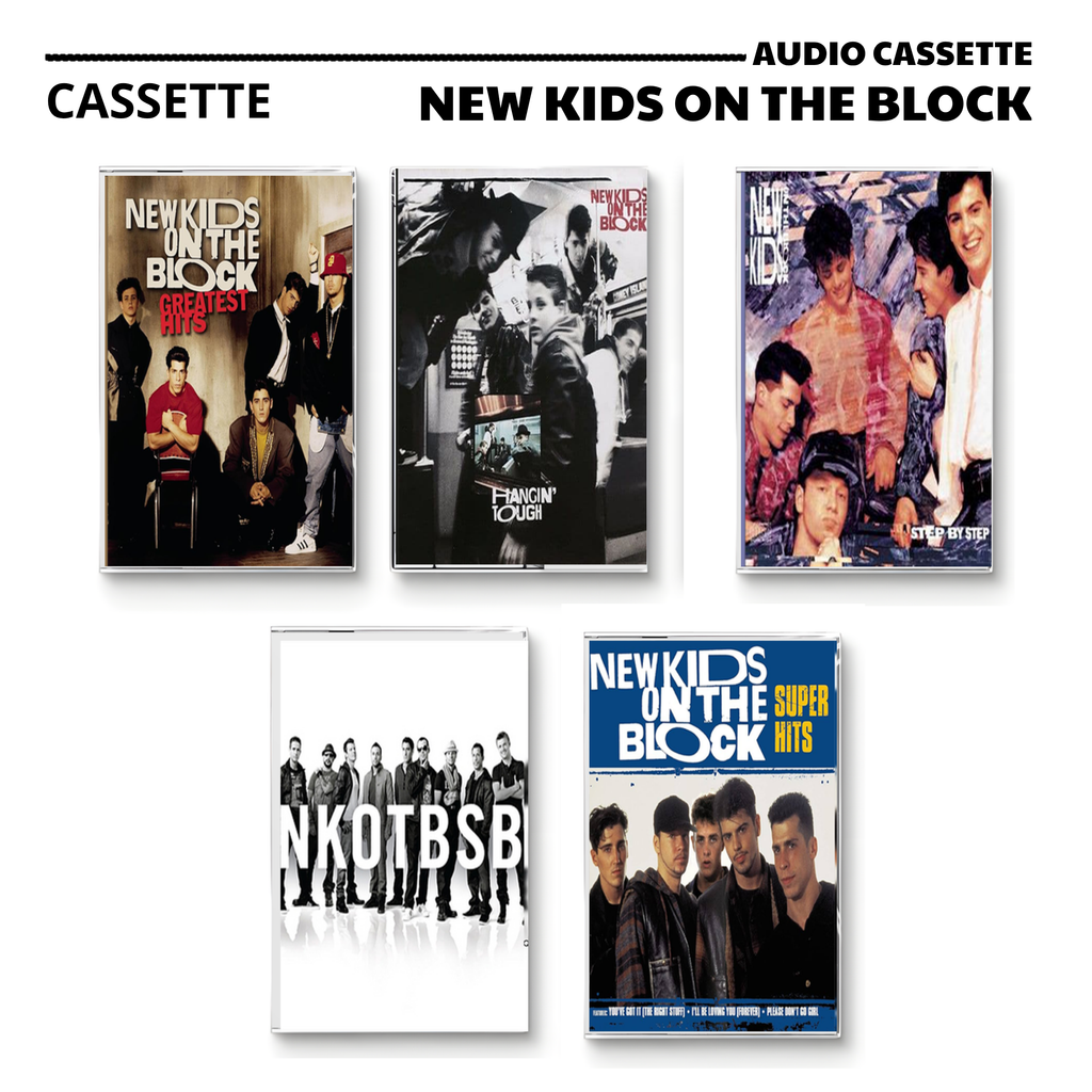 New Kids on the Block Vintage Cassette Tapes | Hangin' Tough & Step By Step Set