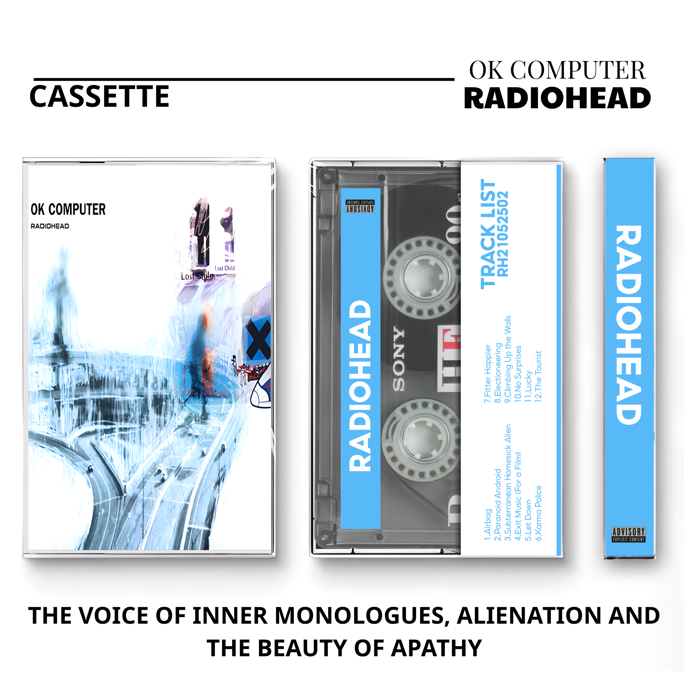 Radiohead Vintage Cassette | OK Computer, Kid A & In Rainbows