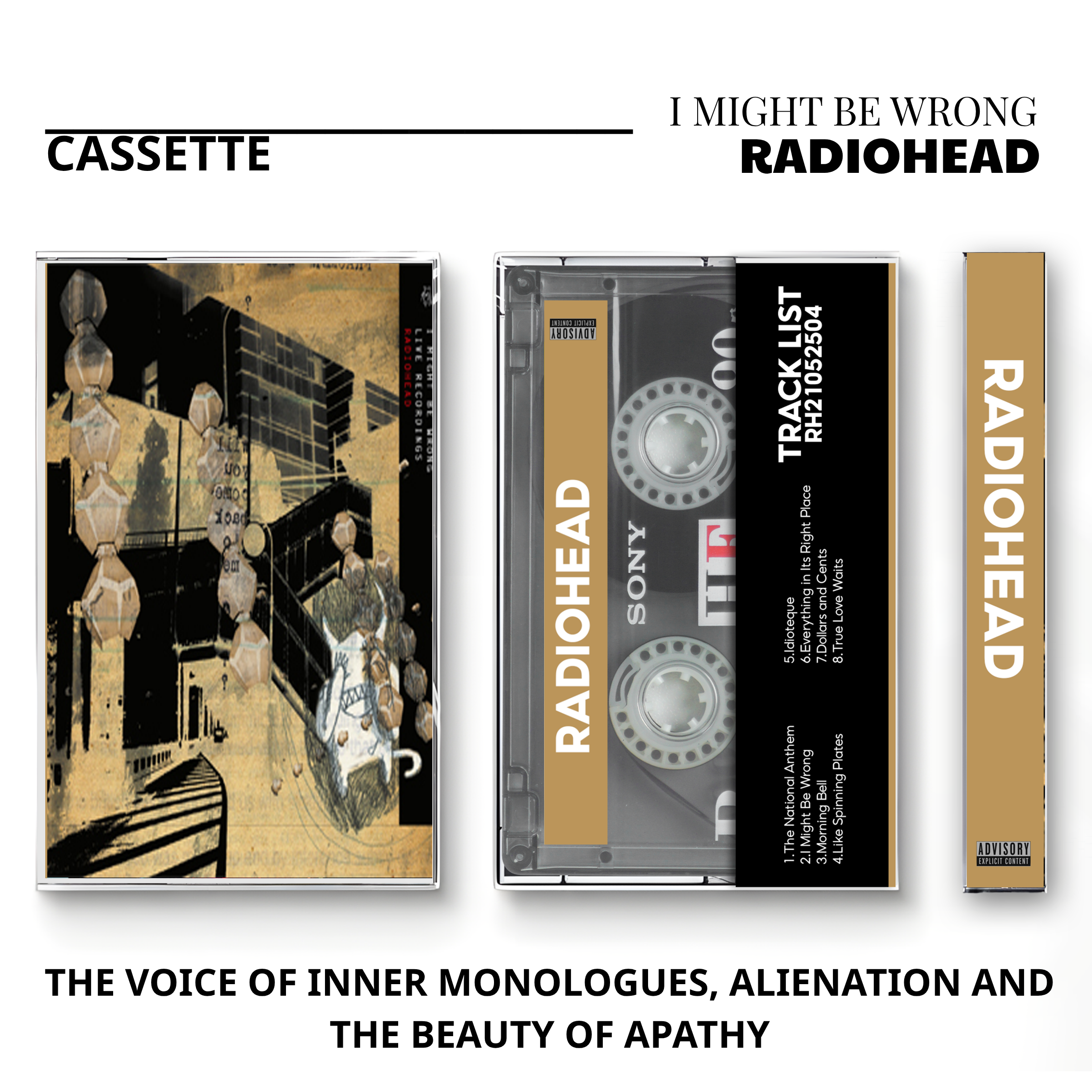 Radiohead Vintage Cassette | OK Computer, Kid A & In Rainbows
