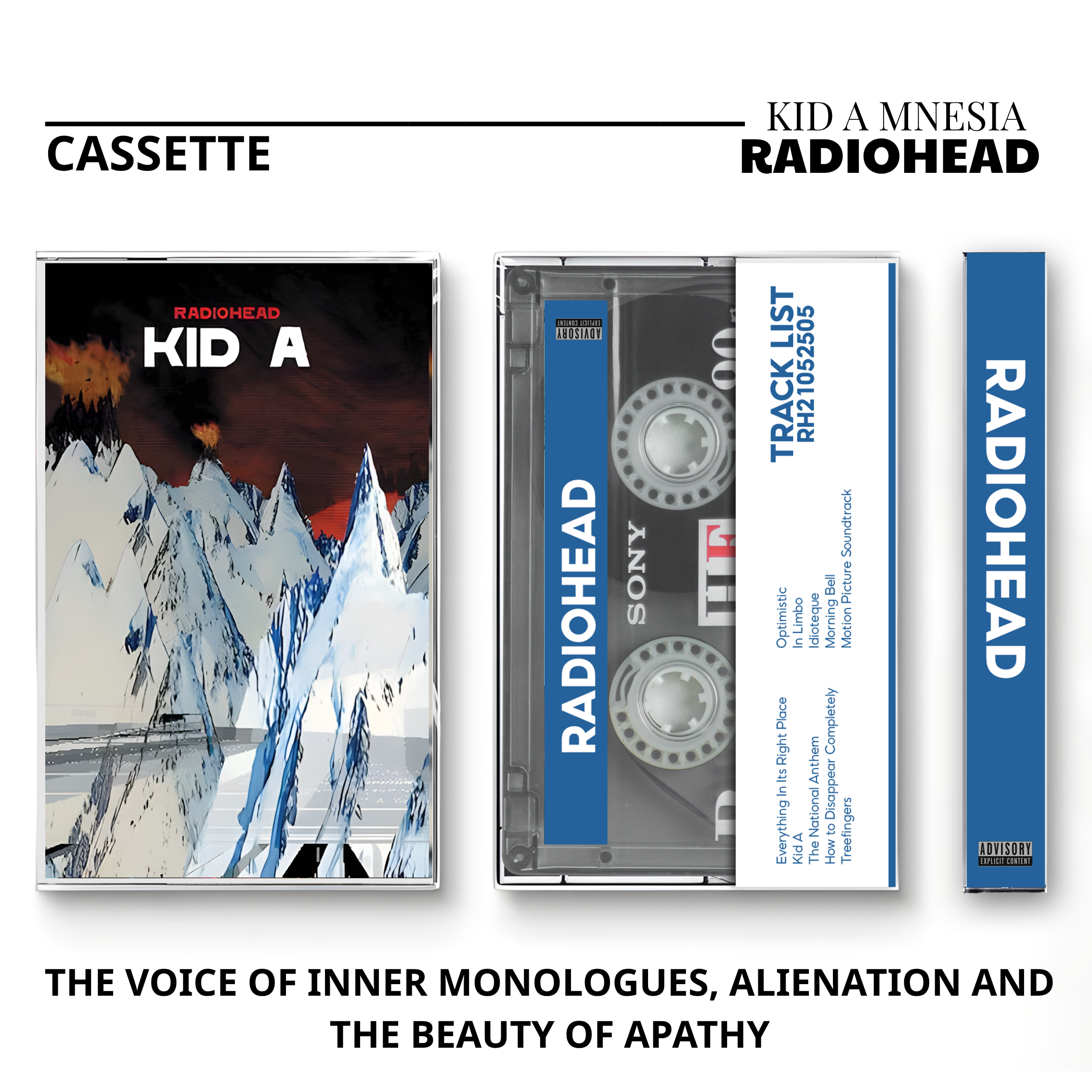 Radiohead Vintage Cassette | OK Computer, Kid A & In Rainbows