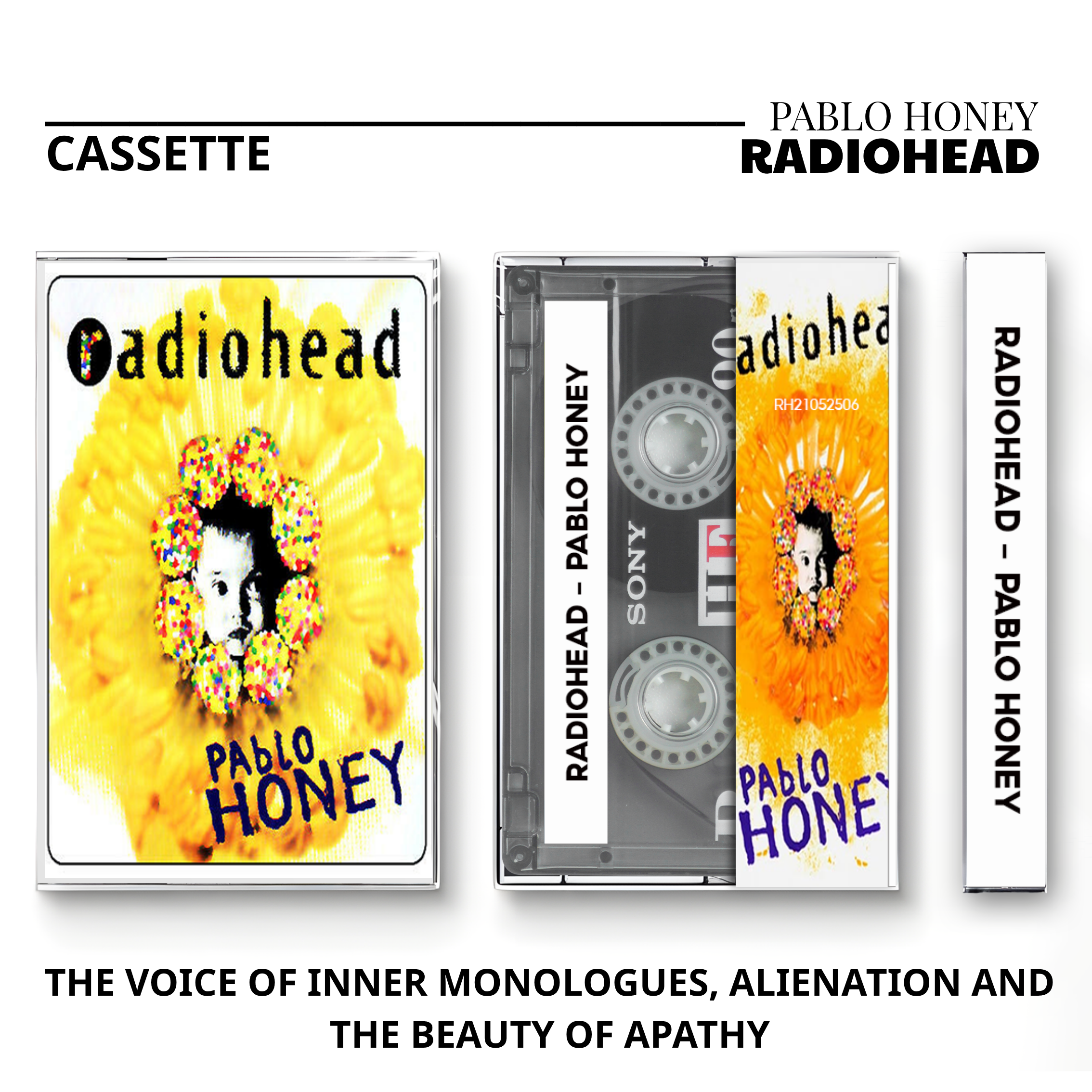 Radiohead Alternative Rock Cassette | Pablo Honey, Amnesiac & Hail to the Thief