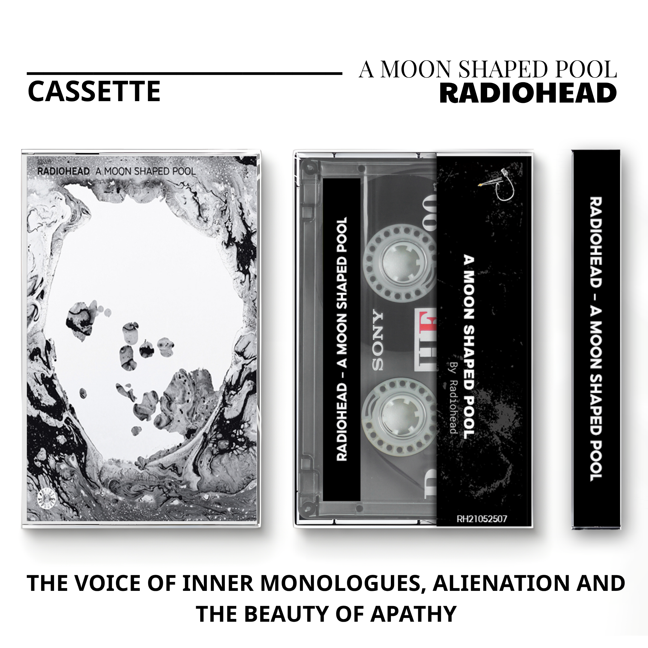 Radiohead Alternative Rock Cassette | Pablo Honey, Amnesiac & Hail to the Thief