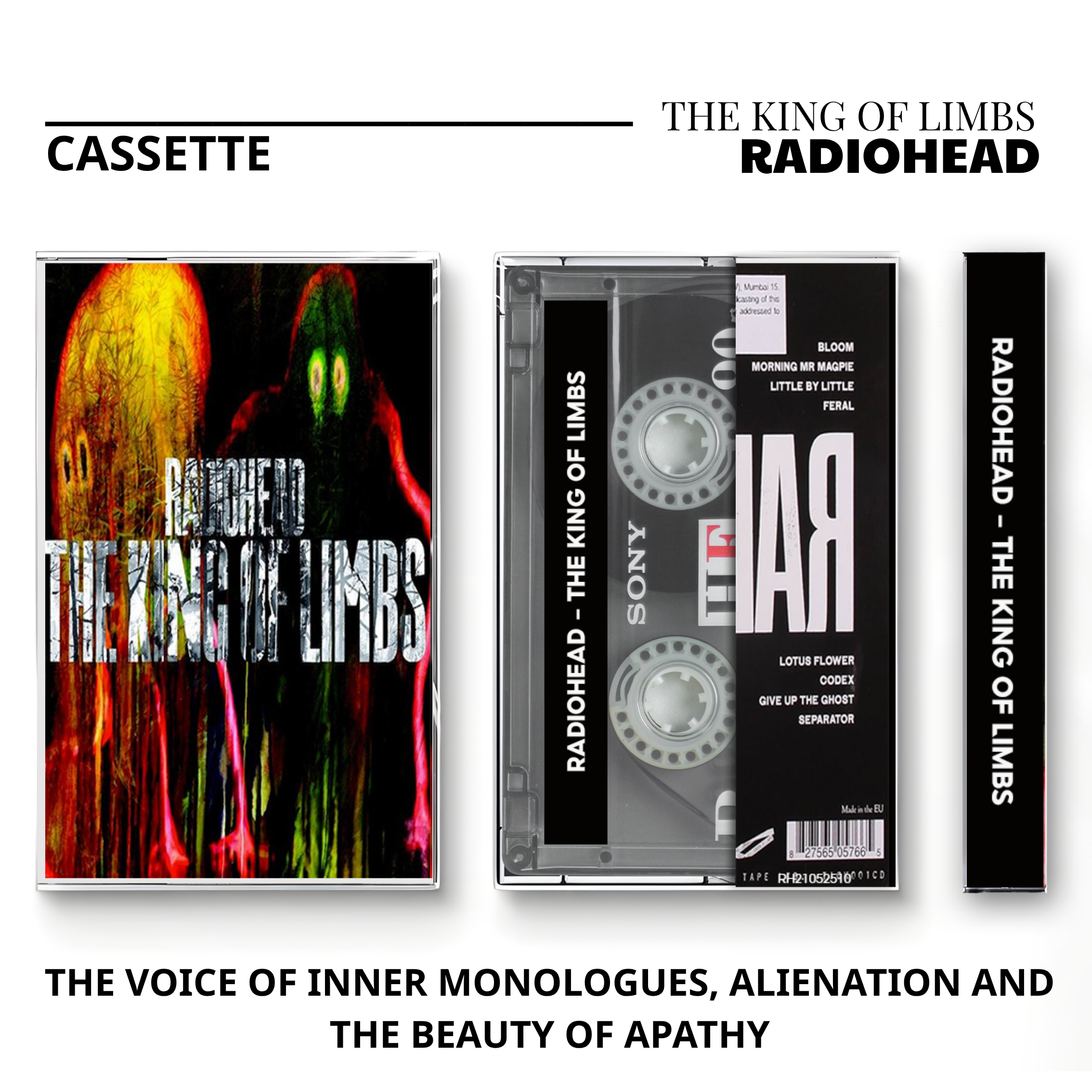 Radiohead Alternative Rock Cassette | Pablo Honey, Amnesiac & Hail to the Thief
